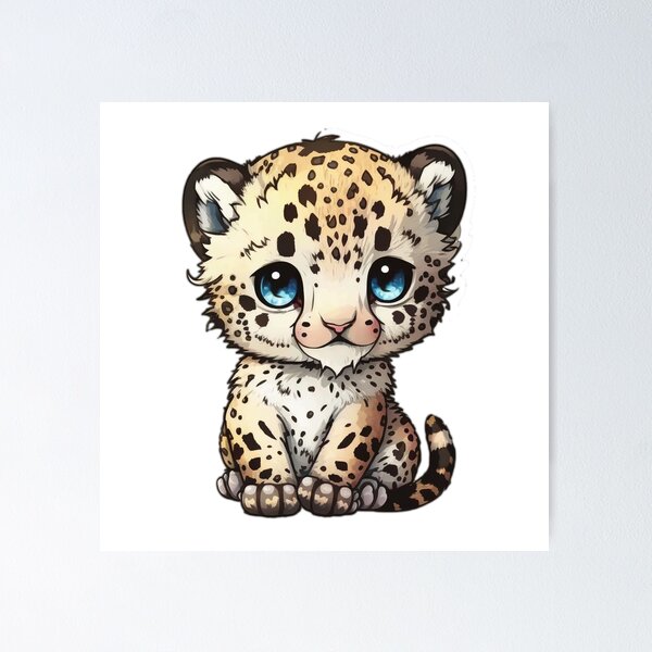 Item preview, Baby Snow Leopard designed and sold by wildlifezen.