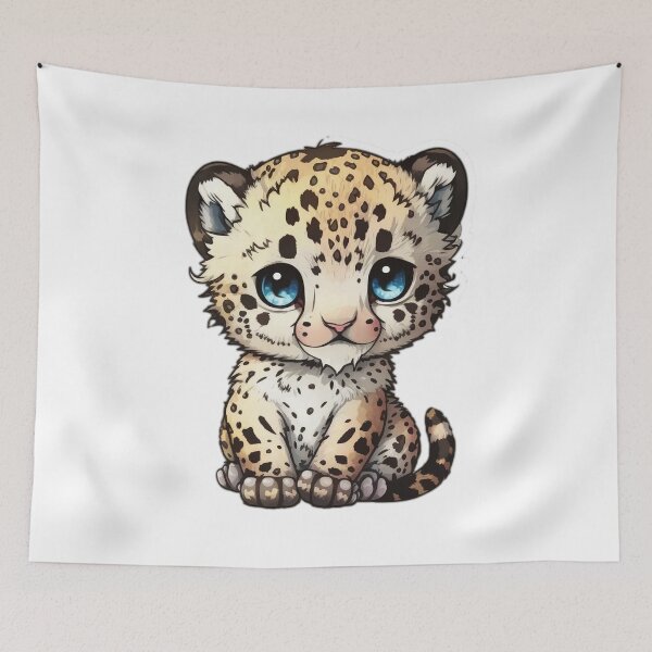 Item preview, Baby Snow Leopard designed and sold by wildlifezen.