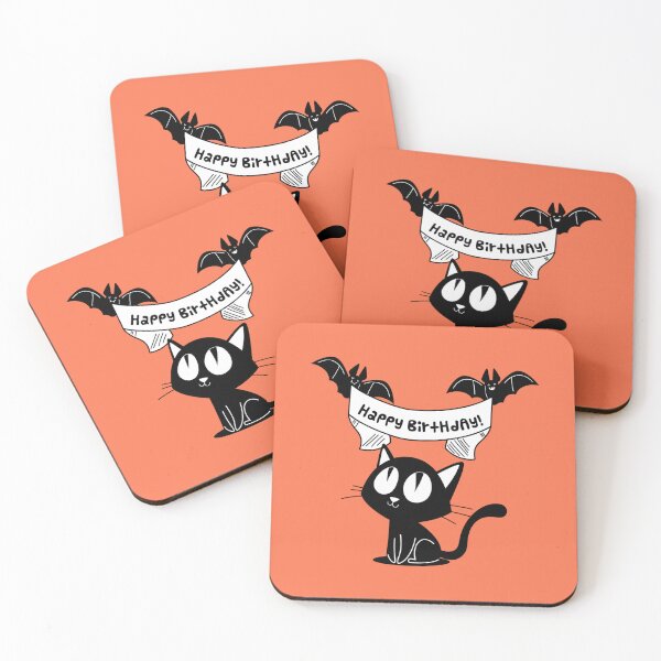 Item preview, Happy Birthday Cat designed and sold by IdeasForFreedom.