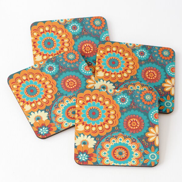 Item preview, Colorful Hippie 70s Flower Power Pattern XI designed and sold by Gadgetaliciouss.