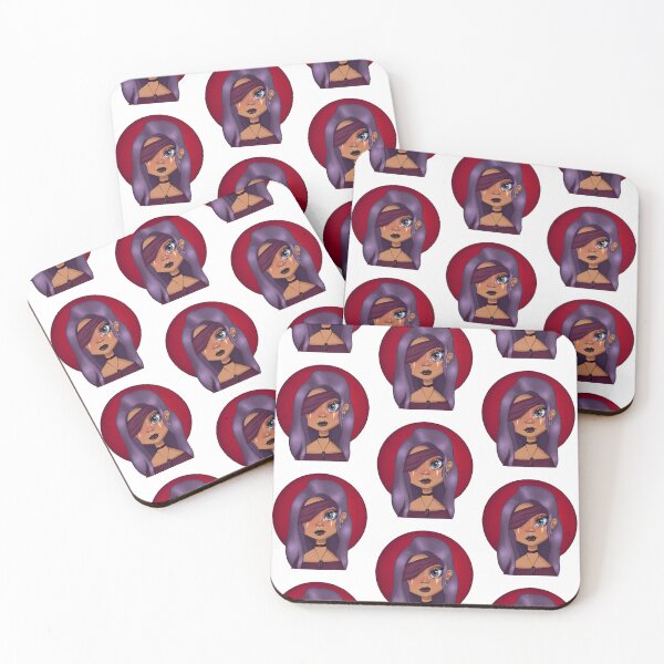 Item preview, purple haired pirate girl with eyepatch designed and sold by cba-art.