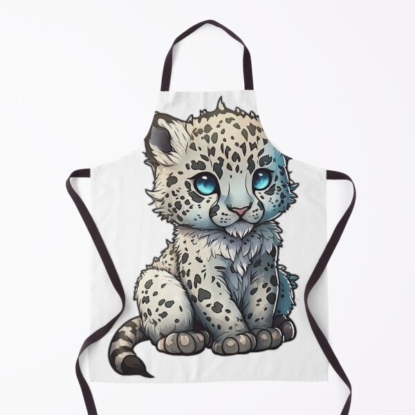 Item preview, Cute Chibi Snow Leopard designed and sold by wildlifezen.