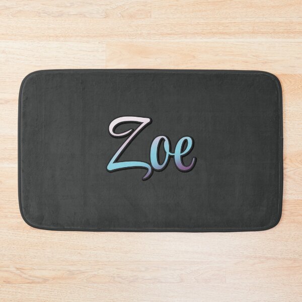 Item preview, Pretty Script Zoe Typographic Name in Cool Colors designed and sold by AloraDawnEve.
