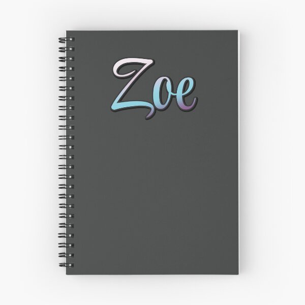 Item preview, Pretty Script Zoe Typographic Name in Cool Colors designed and sold by AloraDawnEve.