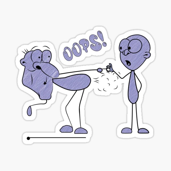 Funny stickman with gun Sticker for Sale by Mr SS