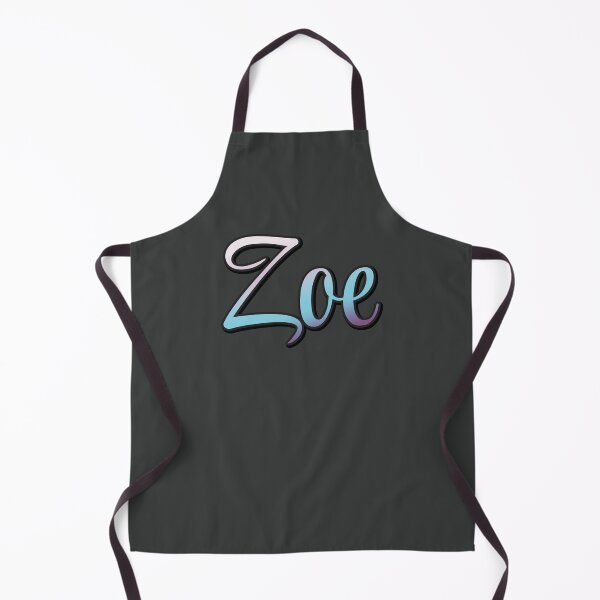 Item preview, Pretty Script Zoe Typographic Name in Cool Colors designed and sold by AloraDawnEve.