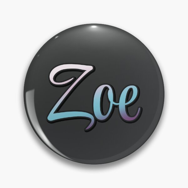 Item preview, Pretty Script Zoe Typographic Name in Cool Colors designed and sold by AloraDawnEve.