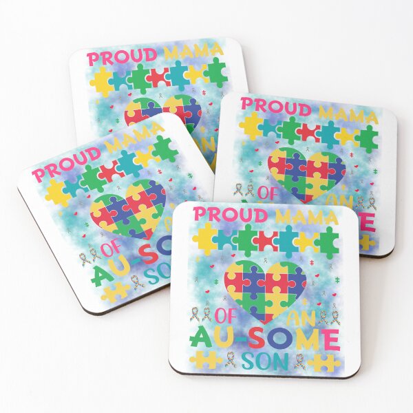 Item preview, Proud Mama of an Au-some Son Autism Design designed and sold by TheAchyArtist.