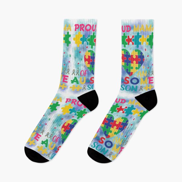 Item preview, Proud Mama of an Au-some Son Autism Design designed and sold by TheAchyArtist.