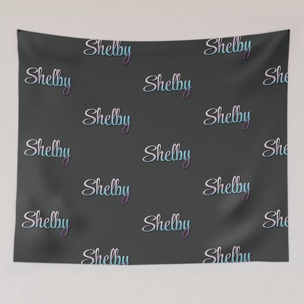 Item preview, Pretty Script Shelby Typographic Name in Cool Colors designed and sold by AloraDawnEve.