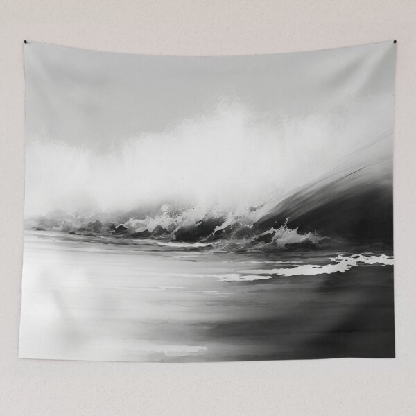 Item preview, Dreamy Black Waves designed and sold by TheArtfulAllie.