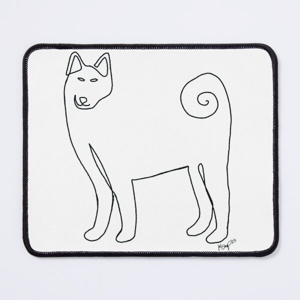 Item preview, Shiba Inu Oneliner, Black designed and sold by Sharpmichelle.