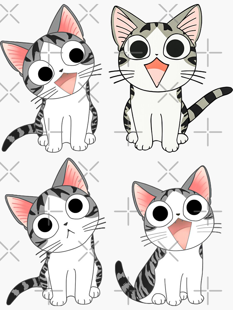 Anime Cat Names Stickers for Sale