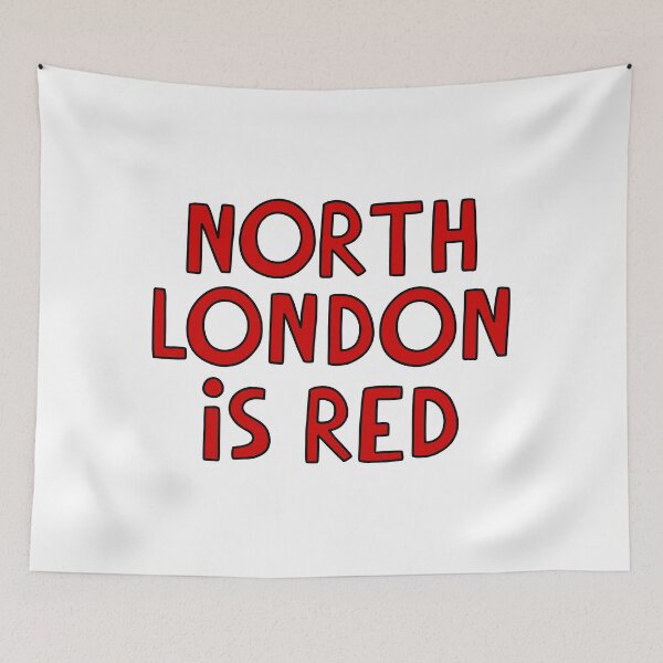Item preview, north london is red designed and sold by doodles fc.