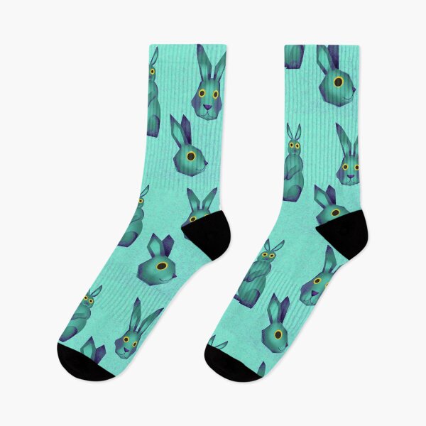 Artikelvorschau, Teal Blue Bunny #fEEtZiEs entworfen und verkauft von fEEtzies2.