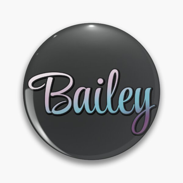 Item preview, Pretty Script Bailey Typographic Name in Cool Colors designed and sold by AloraDawnEve.