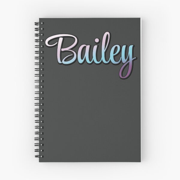 Item preview, Pretty Script Bailey Typographic Name in Cool Colors designed and sold by AloraDawnEve.