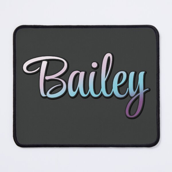 Item preview, Pretty Script Bailey Typographic Name in Cool Colors designed and sold by AloraDawnEve.