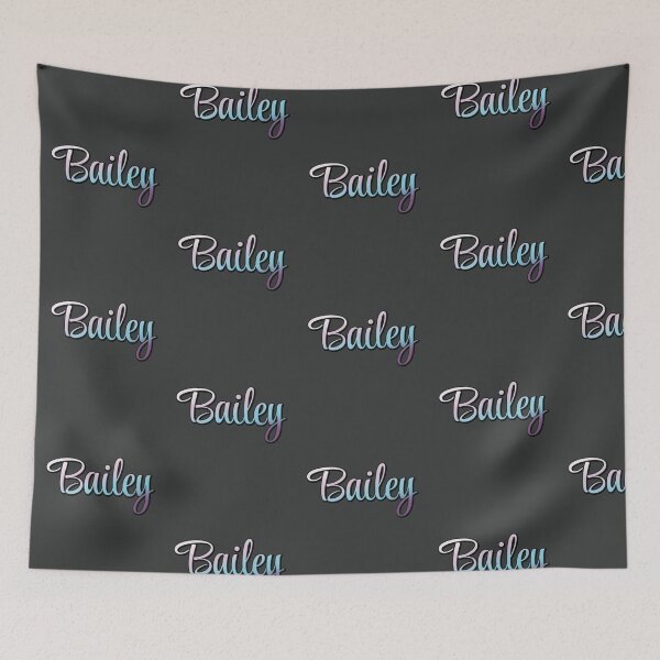 Item preview, Pretty Script Bailey Typographic Name in Cool Colors designed and sold by AloraDawnEve.