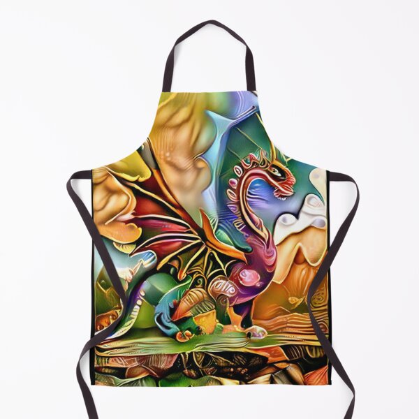Item preview, Colorful Abstract Dragon's Lair: Fantasy Vibrant Dragon designed and sold by Adorations.