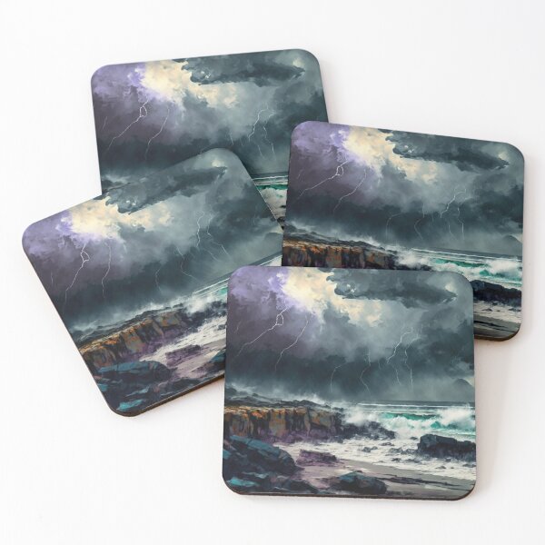 Item preview, Vibrant Winter Beach Display designed and sold by TheArtfulAllie.