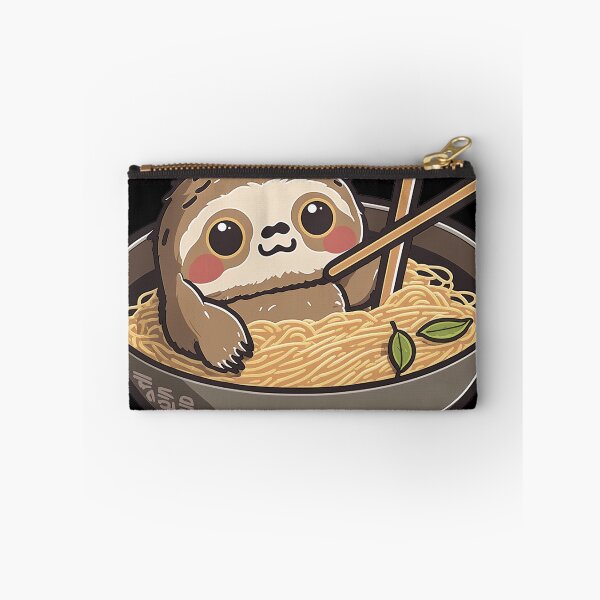 Item preview, Sloth Eating Ramen Cute Kawaii Noodles designed and sold by wildlifezen.