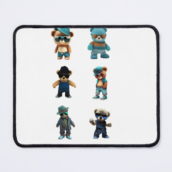 Item preview, Six Cool Teddy Bear Stickers designed and sold by Revjock.