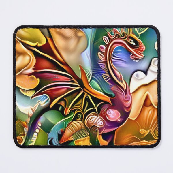 Item preview, Colorful Abstract Dragon's Lair: Fantasy Vibrant Dragon designed and sold by Adorations.