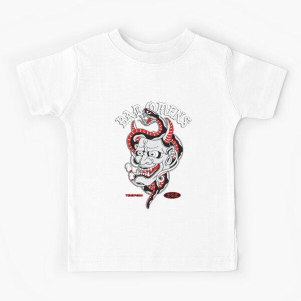 Best Of Seller Of Design Art Bad Omens Kids T-Shirt for Sale by arastro