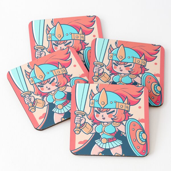 Item preview, kawaii anime spartan lady  warrior  designed and sold by sleepgarden.