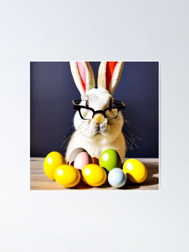 Easter Bunny Dabbing Cat Tshirt Rabbit Ears Animal Gift