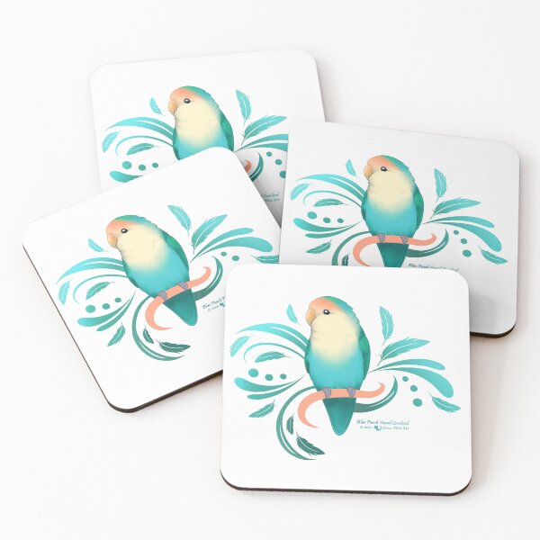 Item preview, Blue Peach Faced Lovebird designed and sold by sylvanmist.