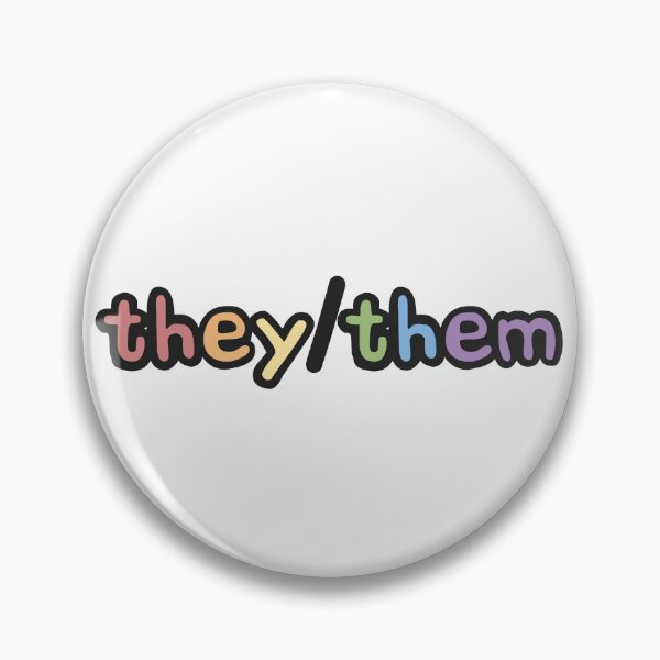 Item preview, They/Them Pronouns LGBTQ Pride designed and sold by Furia LGBTQ+ Accessories.