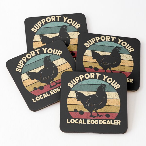 Artikelvorschau, Support Your Local Egg Dealer Farmer Chicken Egg Lover entworfen und verkauft von aubb7.