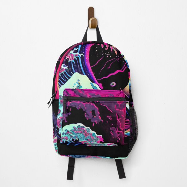 Item preview, The Great Wave off Kanagawa (Synthwave Dreams Retrowave Bedroom Lofi Living) designed and sold by ZGigerBarker.
