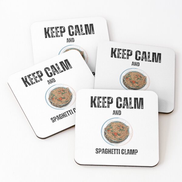 Item preview, Keep Calm and Spaghetti Clamp Design designed and sold by Joshu77.