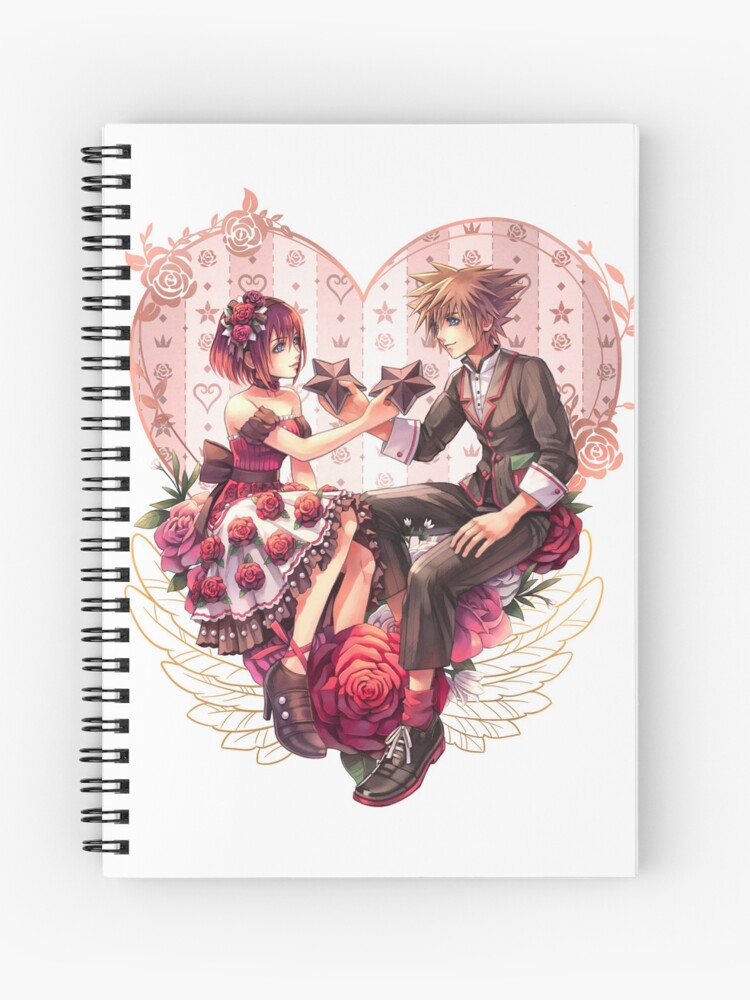 Sora and Kairi Kingdom Hearts 2 Hardcover Journal by Lali-Holley