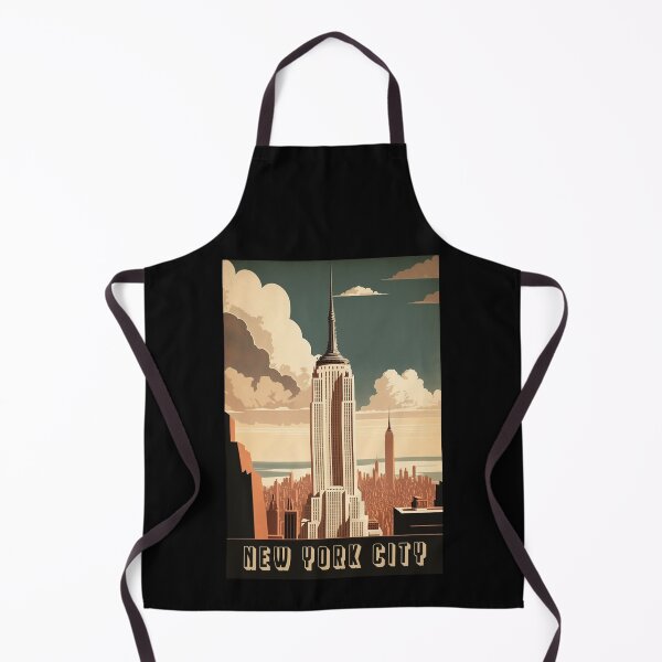 Item preview, New York USA Empire State Building Vintage Travel Poster Retro NY designed and sold by artra-shop.