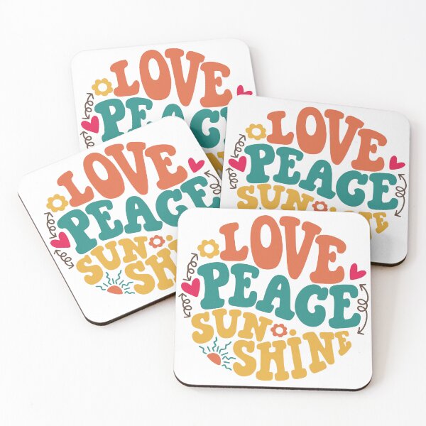 Item preview, Retro - "Love Peace Sunshine" designed and sold by Kampendesigns.