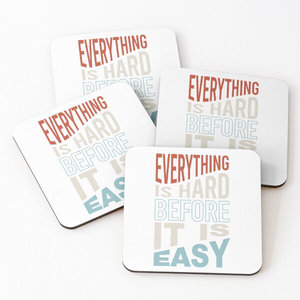 Item preview, Fitness Motivation Everything is Hard before It Is Easy designed and sold by whyitsme.