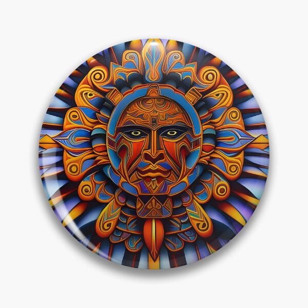 Item preview, New World Gods (31) - Mesoamerican Inspired Psychedelic Art designed and sold by TheThirdEye.