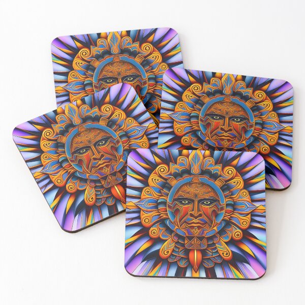 Item preview, New World Gods (31) - Mesoamerican Inspired Psychedelic Art designed and sold by TheThirdEye.