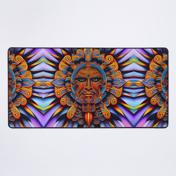 Item preview, New World Gods (31) - Mesoamerican Inspired Psychedelic Art designed and sold by TheThirdEye.