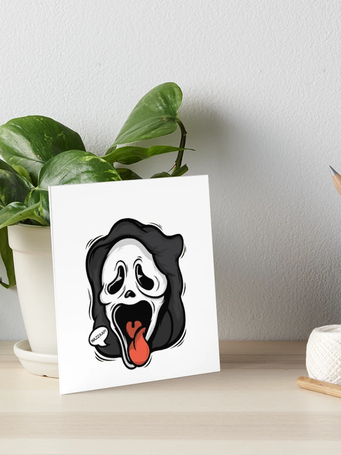 Scary Ghost Scary Ghost Face Art Board Print for Sale by anatim33