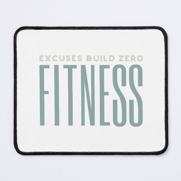 Item preview, Fitness Motivation Excuses Build Zero fitness designed and sold by whyitsme.