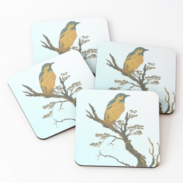 Item preview, Curious Bird perched on a branch designed and sold by magufalo.