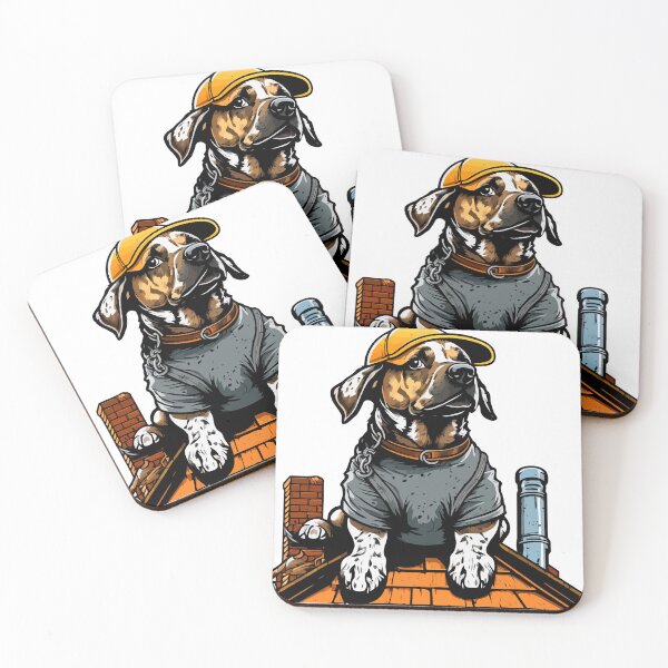 Item preview, Dozer The Roofer Woofer - Roofing Dog designed and sold by Jay Mayor Designs.