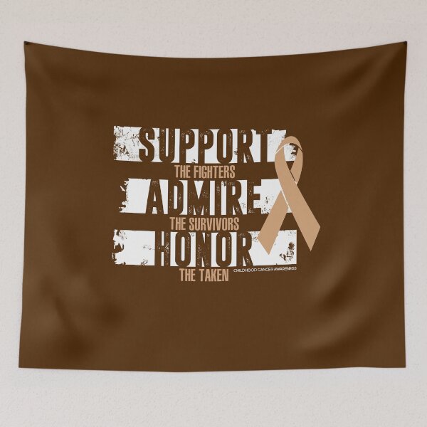 Item preview, Support Admire Honor T-Shirt for Cancer Survivors - Childhood Cancer Awareness designed and sold by HighEndLowCost.