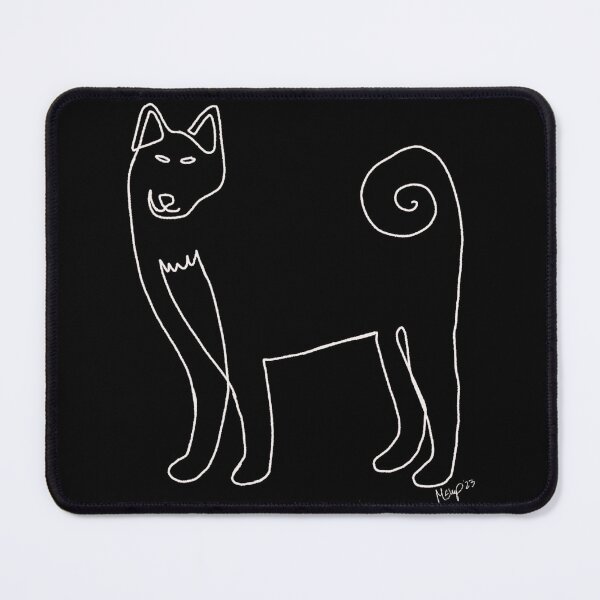 Item preview, Shiba Inu Oneliner with Chest Ruff, White designed and sold by Sharpmichelle.