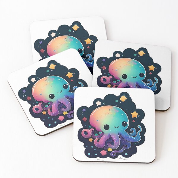 Item preview, Cosmic kawaii octopus designed and sold by calcoc.